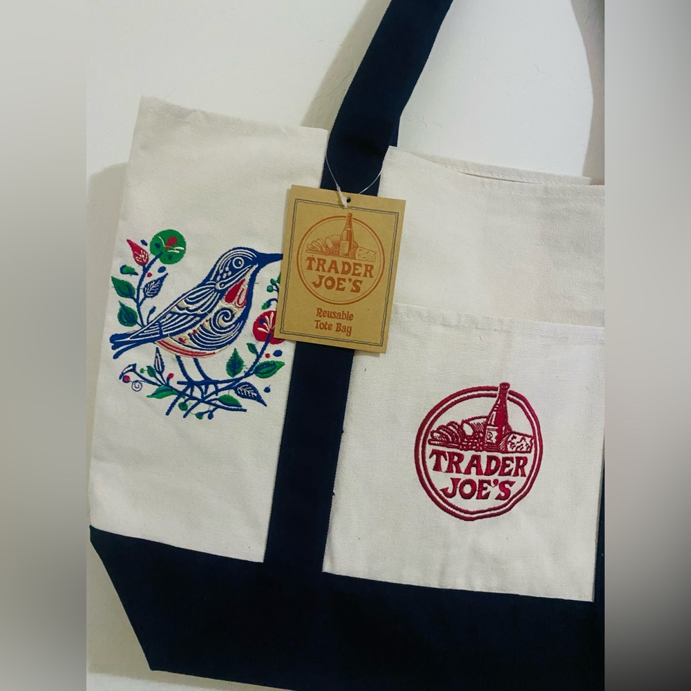 Trader Joe's Reusable Canvas Tote Bag - Picture 3 of 10